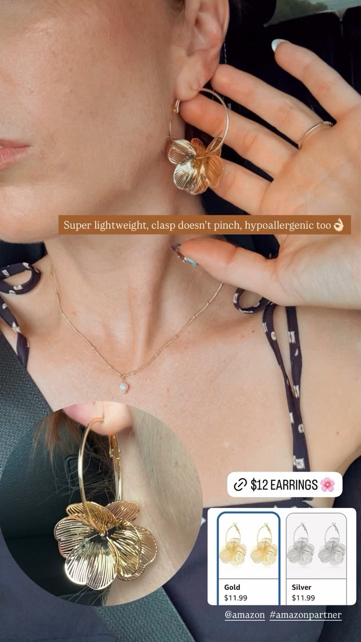Super lightweight flower earrings, clasp doesn’t pinch, hypoallergenic too👌🏻

#LTKootd #LTKgrwm #LTKmomlife