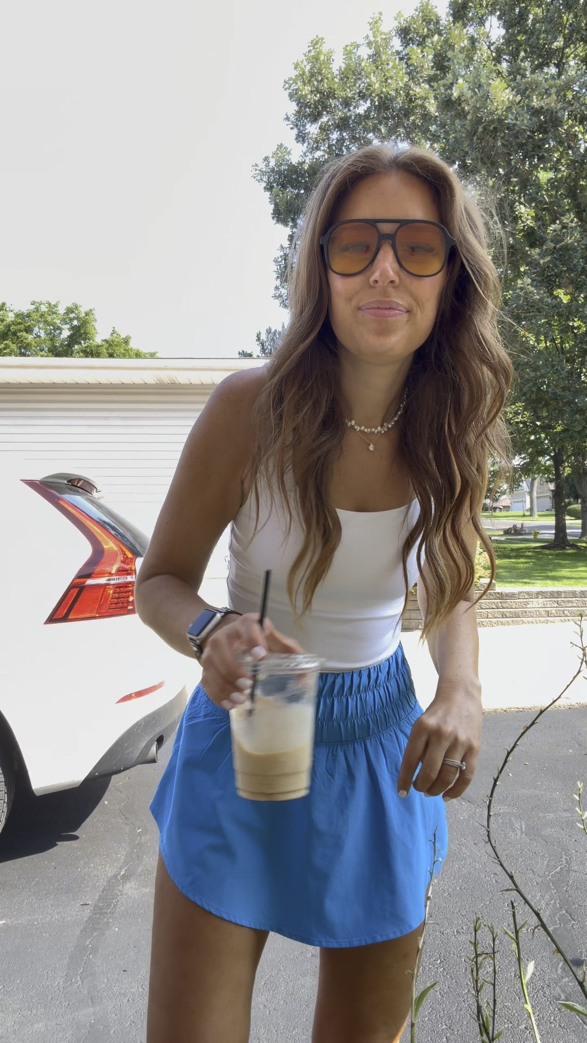 Mom outfit / activewear / tank top / skort / summer

#LTKootd #LTKmomlife #LTKdayinmylife