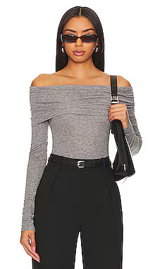 Rue Sophie Triomphe Top in Heather Grey from www.revolveclothing.com | Revolve Clothing (Global)