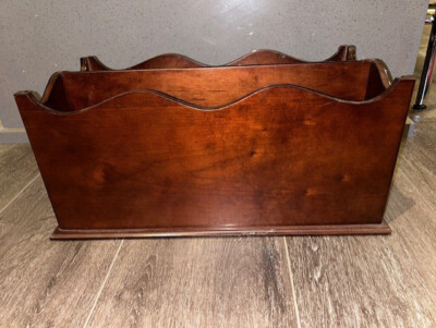 Bombay Company Solid Cherry Wood Magazine Rack Holder | eBay | eBay US
