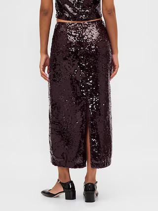 Sequin Maxi Skirt | Gap (US)