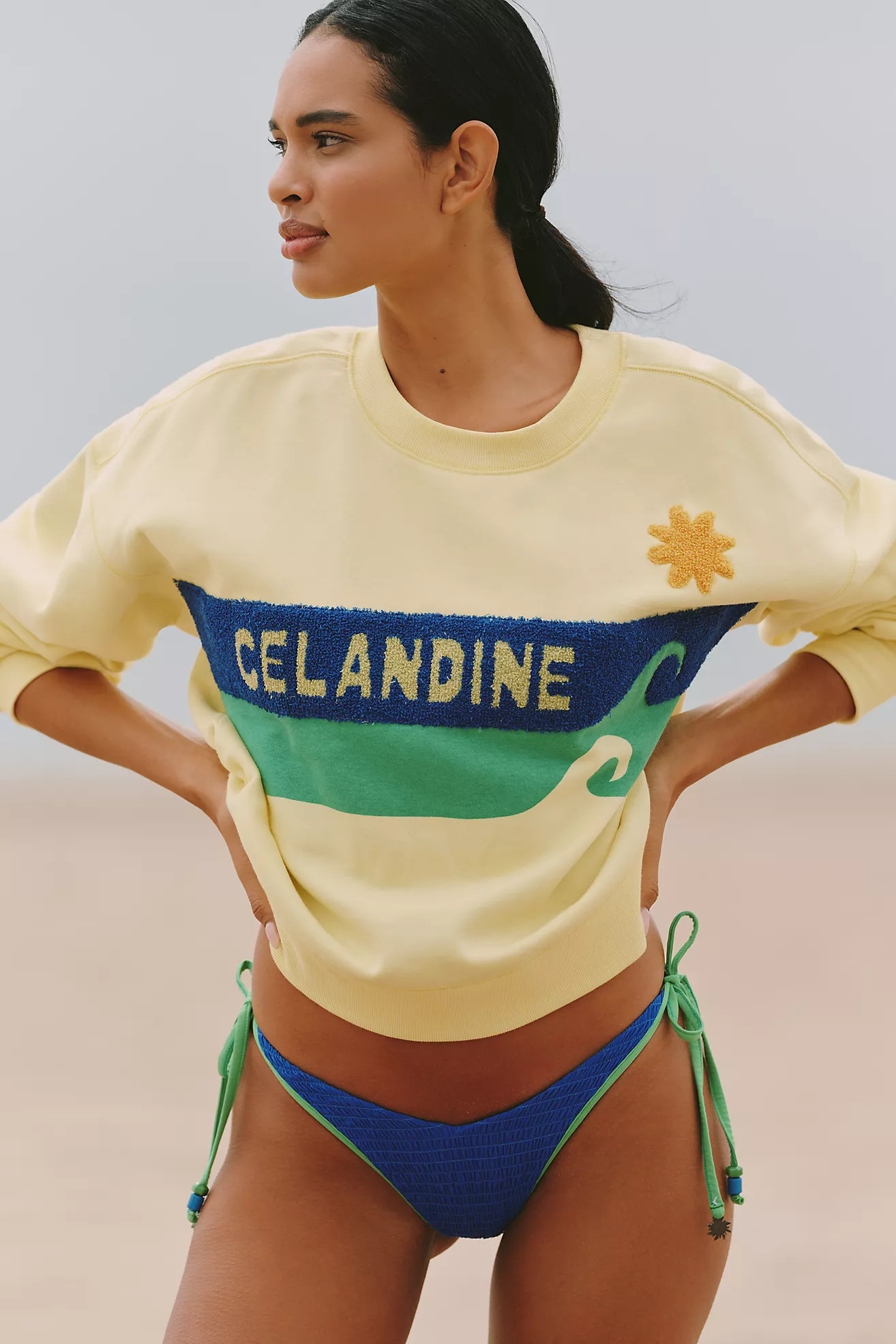 Celandine Surf Camp Graphic Sweatshirt | Anthropologie (US)