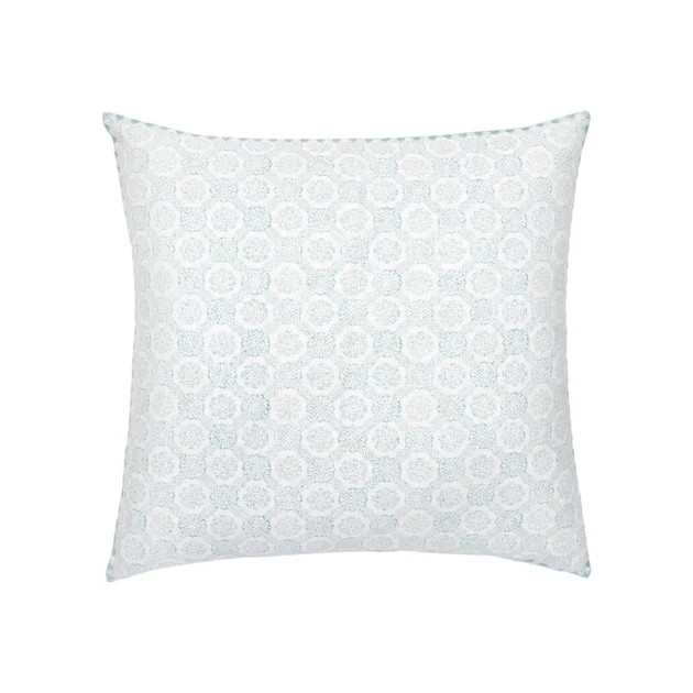 Atulya Light Indigo Euro Pillow with Insert by John Robshaw | Cailini Coastal