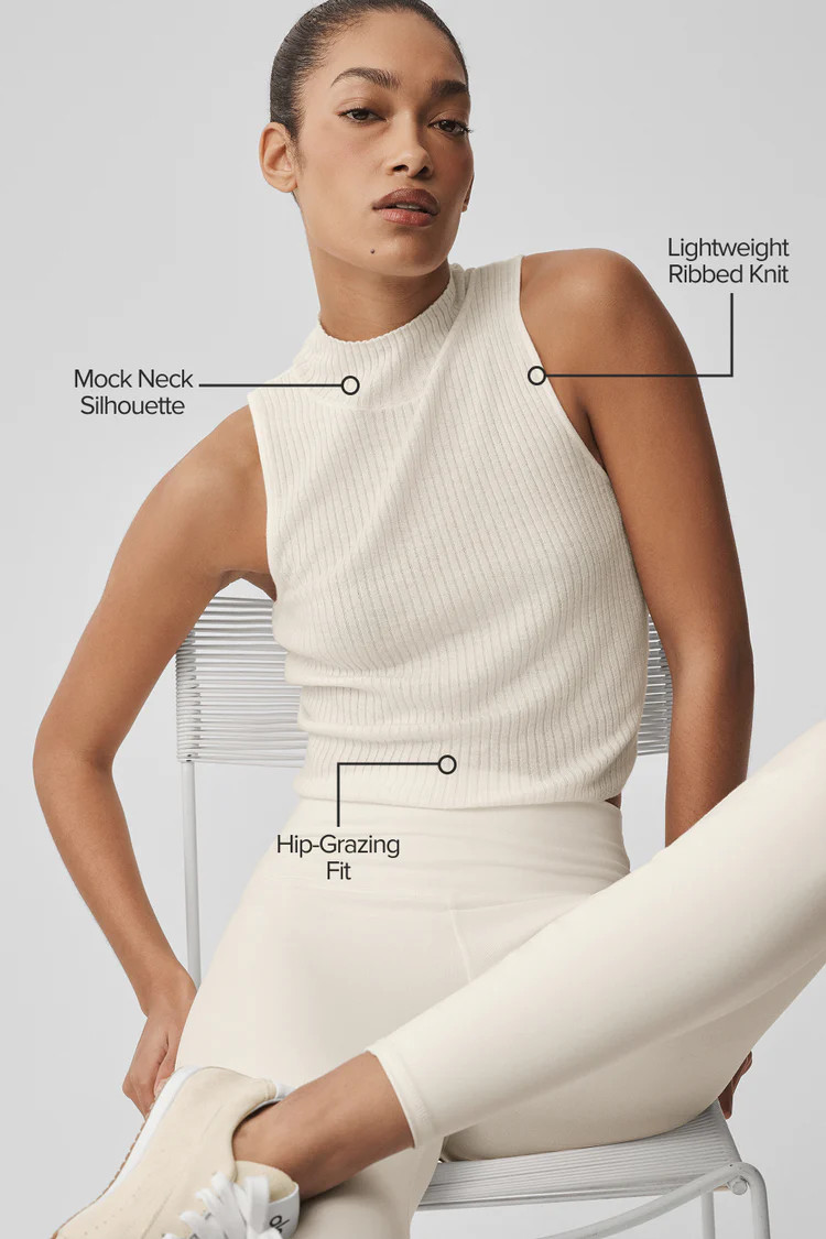 Sweater Knit Unwind Sleeveless Top | Alo Yoga (US)