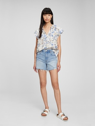Tie-Front Flutter Sleeve Top | Gap (US)