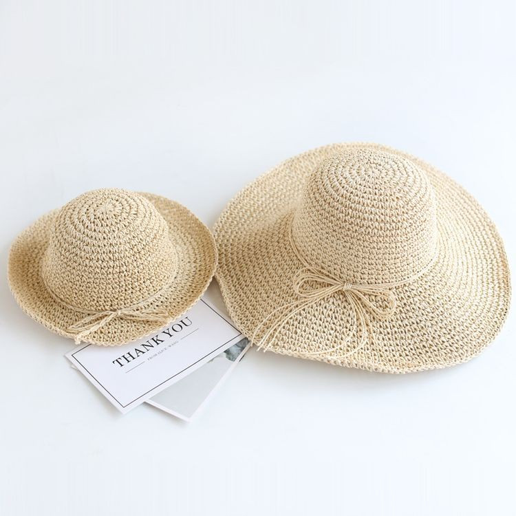 Mommy and Me Foldable Bow Straw Hats | PatPat