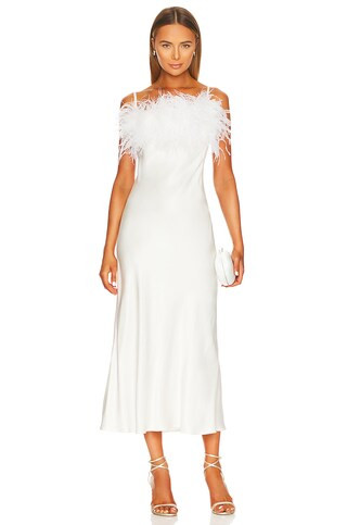 Boheme Slip Dress with Feathers
                    
                    Sleeper | Revolve Clothing (Global)