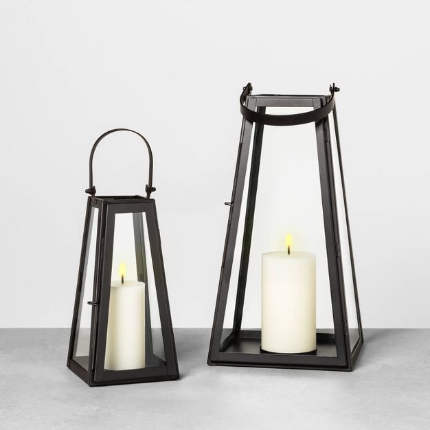 Metal Lantern Black - Hearth & Hand&#153; with Magnolia | Target