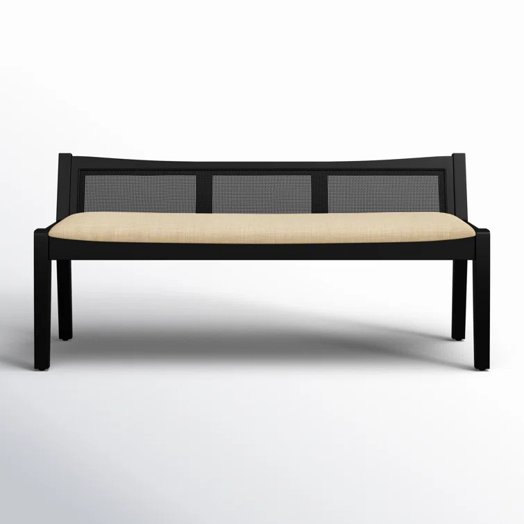 Donner Cane Back Cushioned Bench | Joss & Main