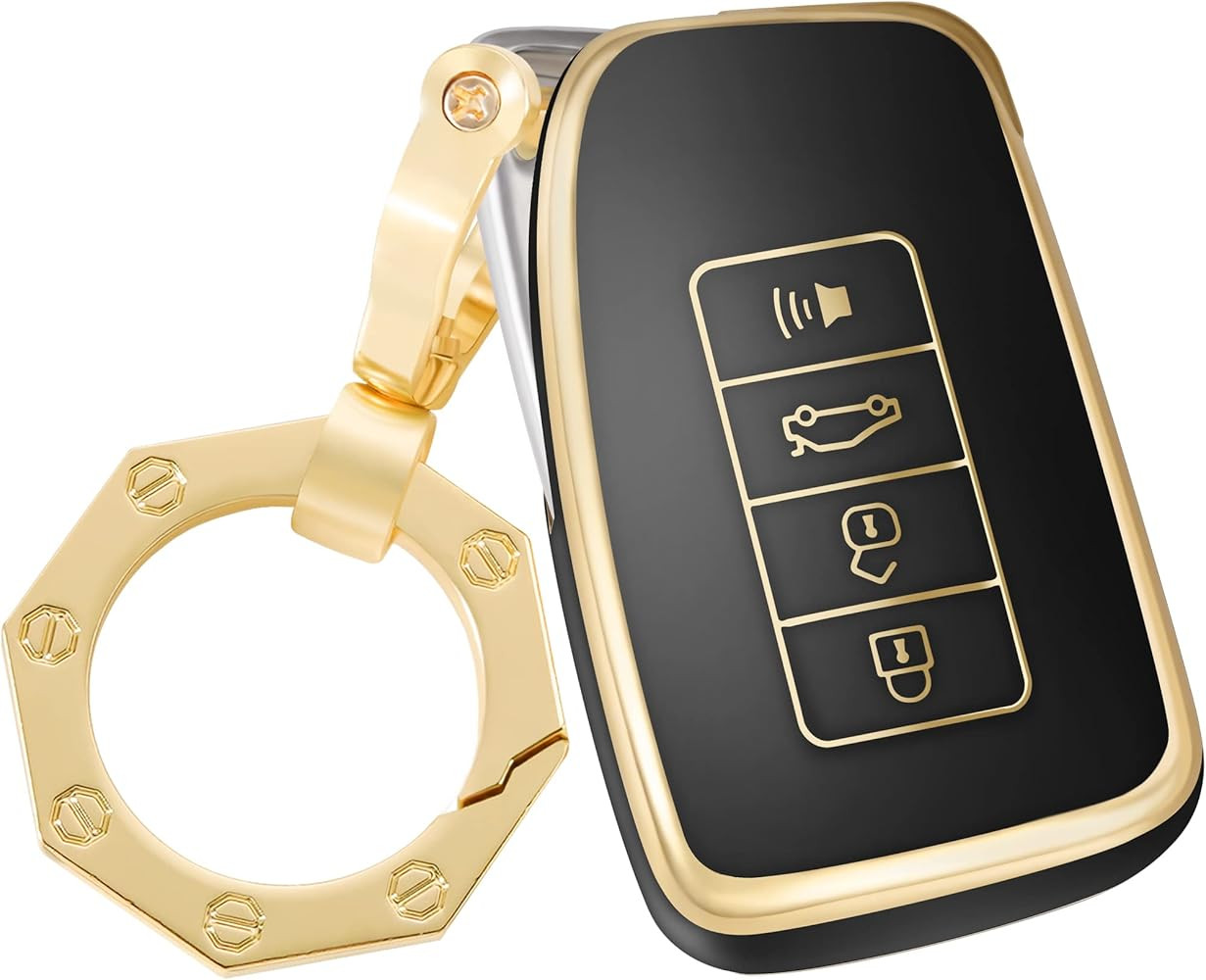 for Lexus Key Fob Cover Premium Car Key Case Shell with Fashionable Keychain fit RX ES GS LS NX R... | Amazon (US)