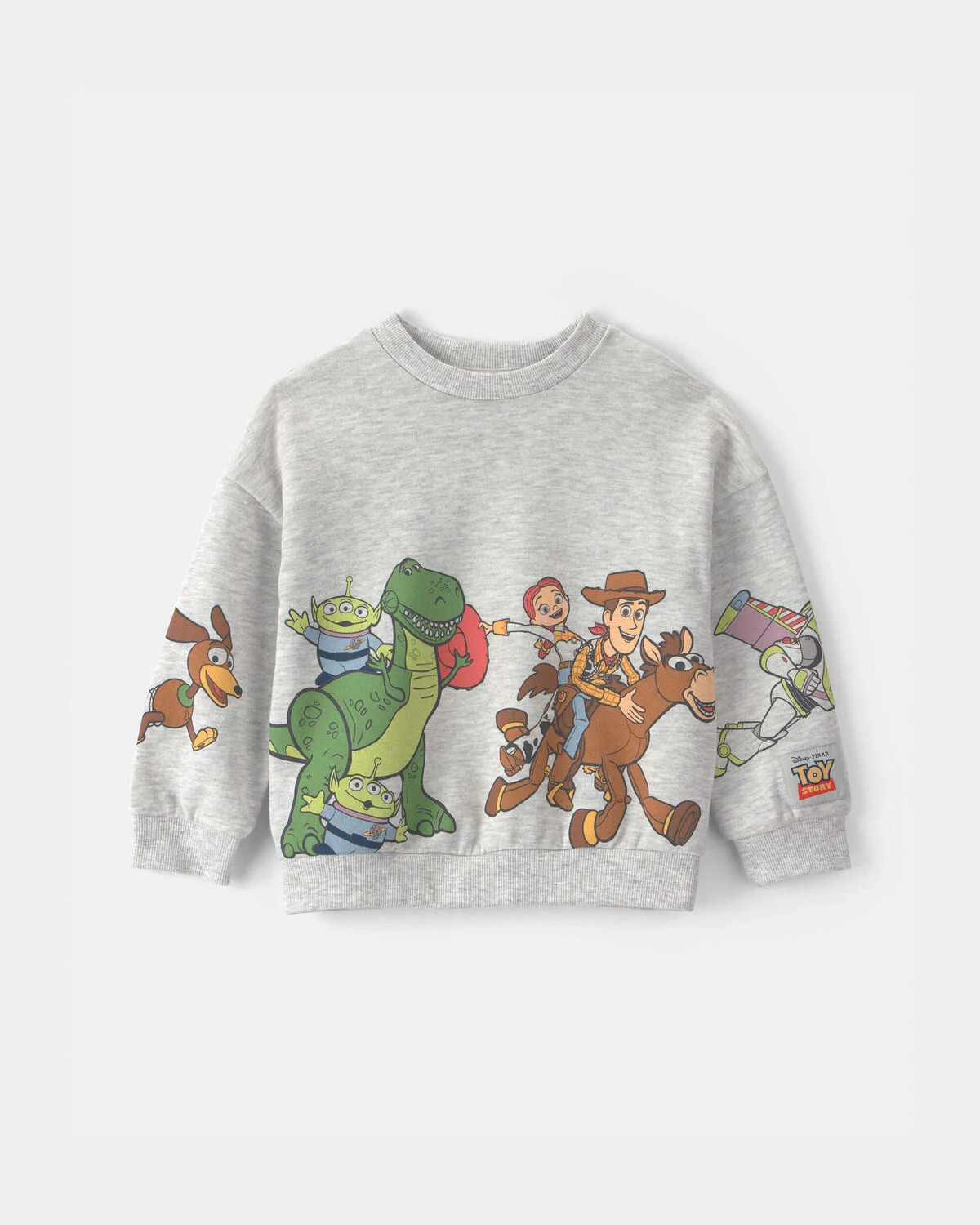 Toddler Boy Pixar© Toy Story French Terry Long-Sleeve Pullover Sweatshirt - Grey | Carter's | Carter's Inc