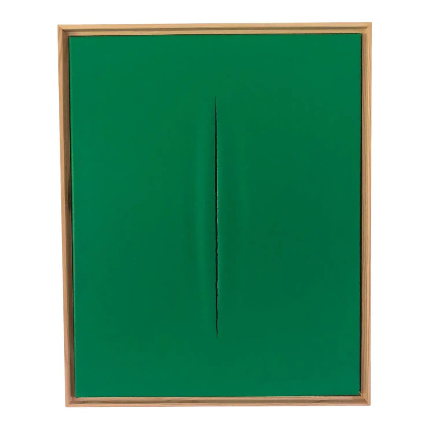 Green Slice Modern Painting by Tony Curry | Chairish