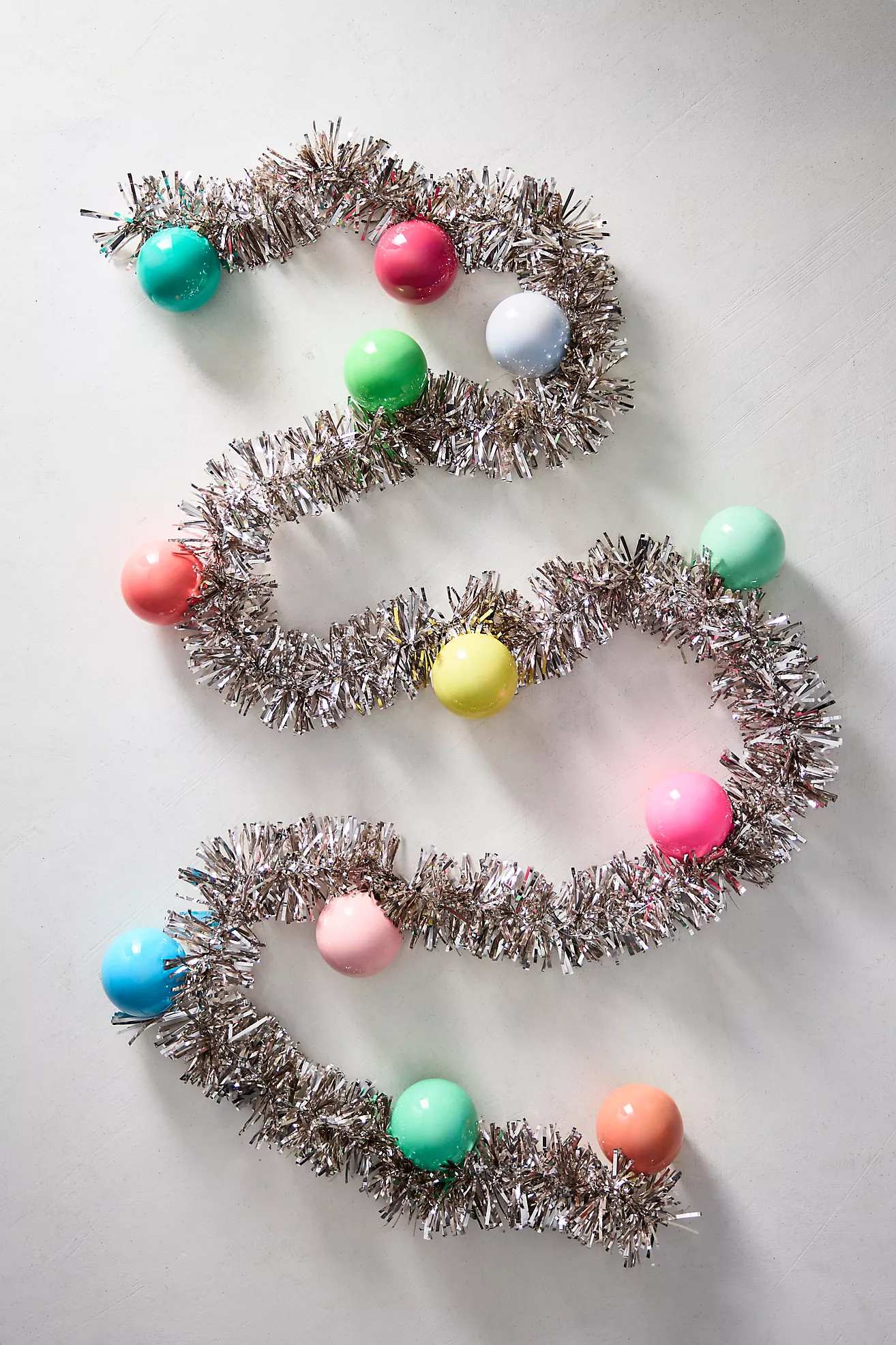 Enamel Bauble + Tinsel Garland | Anthropologie (US)