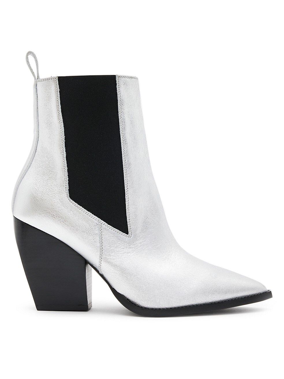 Ria Metallic Leather Chelsea Boots | Saks Fifth Avenue