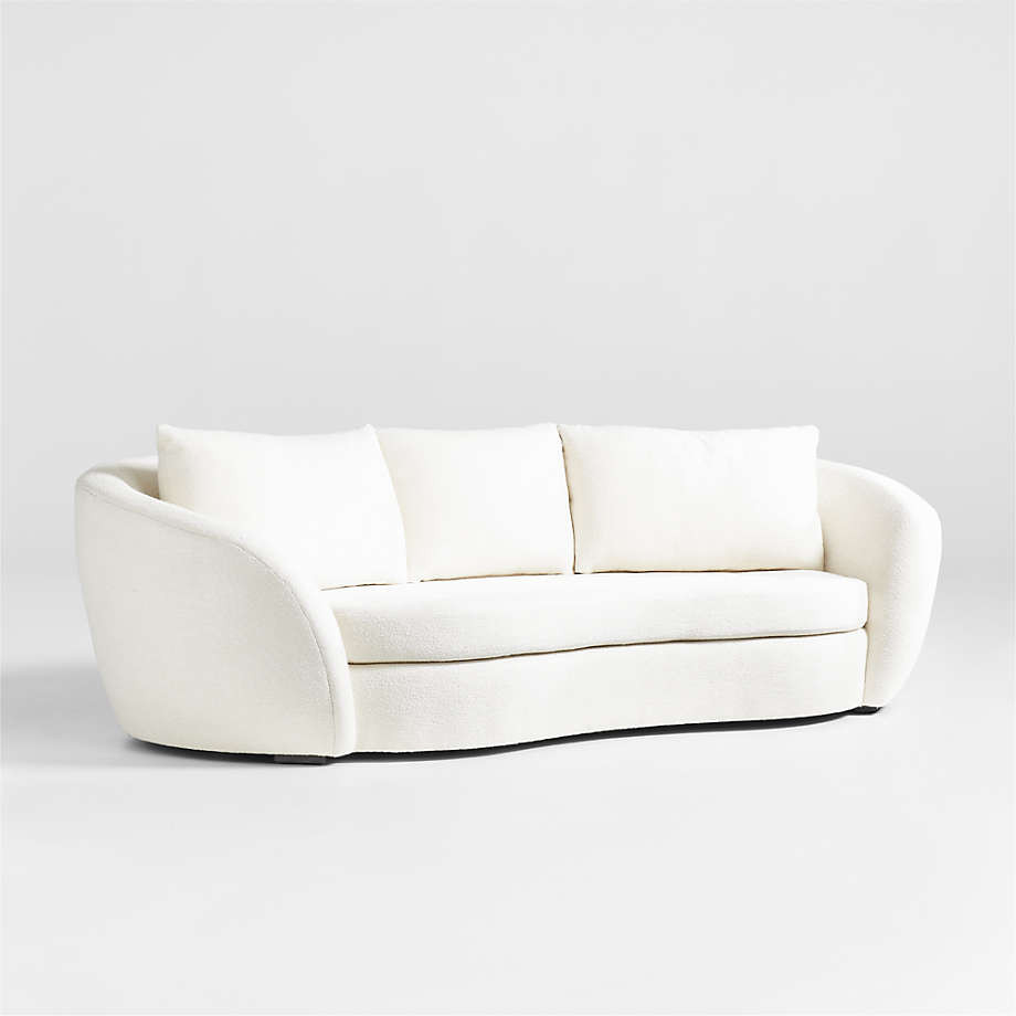 Sinuous Curved Sofa 102" by Athena Calderone + Reviews | Crate & Barrel | Crate & Barrel