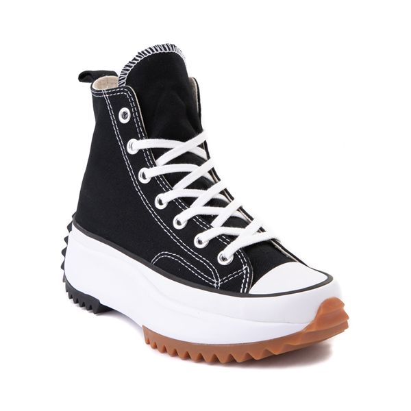 Converse Run Star Hike Platform Sneaker - Black / White / Gum | Journeys