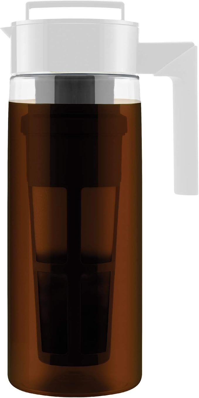 Takeya Patented Deluxe Cold Brew Coffee Maker, 2 qt, White | Amazon (US)