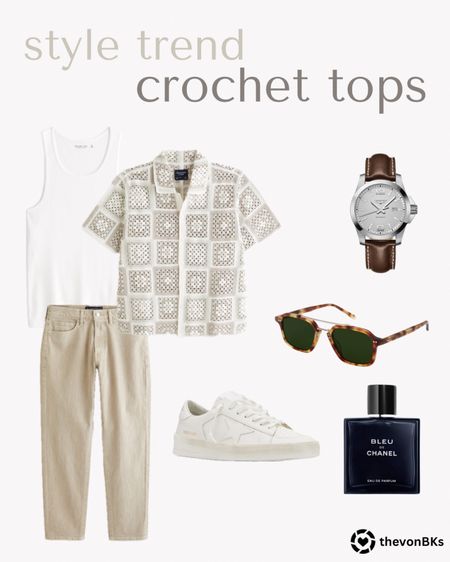 Crocheted tops will be everywhere this summer! Cool and fun at the same time.

#LTKstyletip #LTKmens