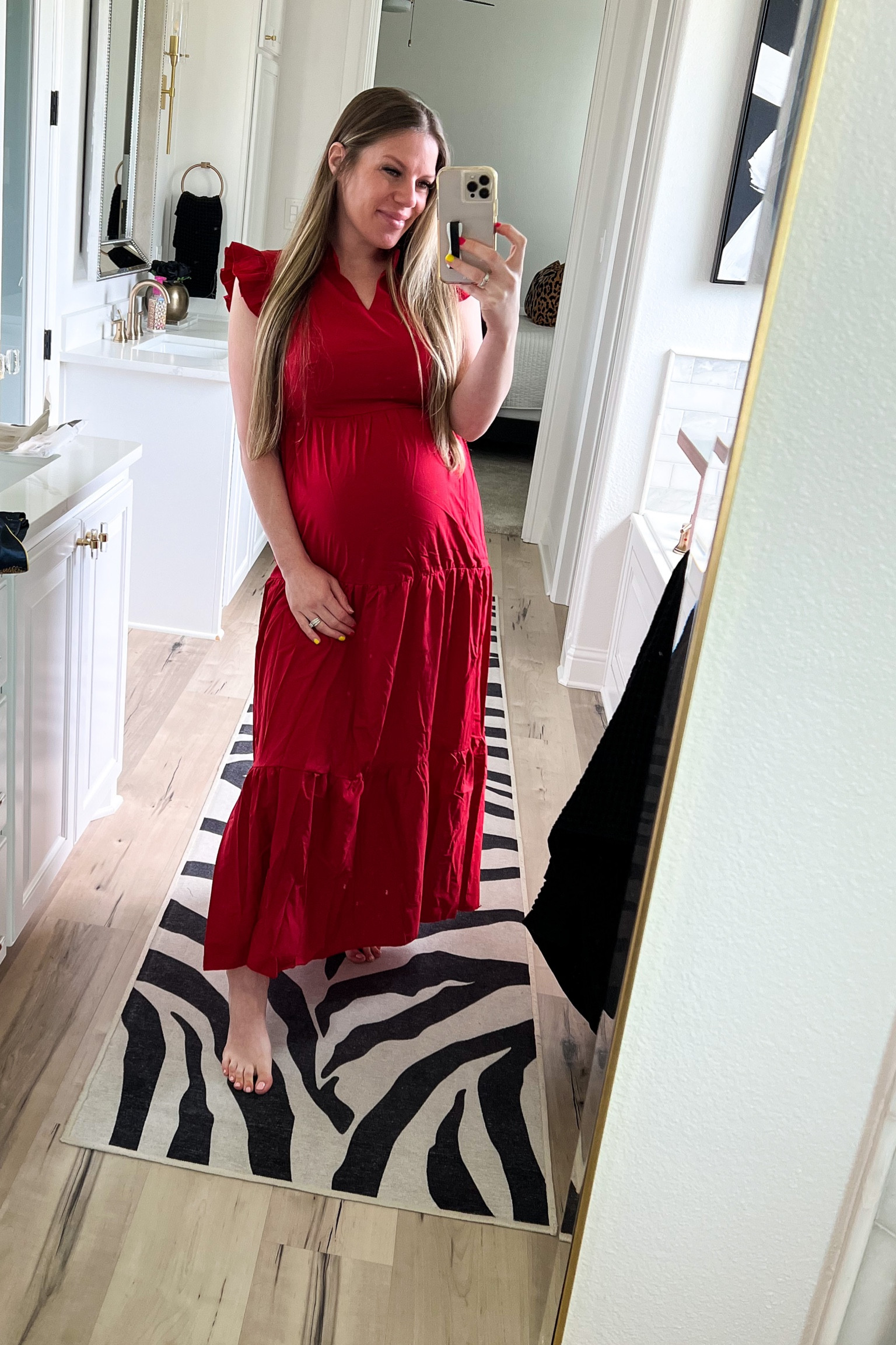 Gorgeous red dress! Wearing a size large in non maternity but works great with the bump too! 

Summer fashion. Clothes, outfit inspo, spring fashion, long maxi dress, red dress, 

#LTKbump #LTKstyletip #LTKunder50