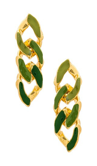 Wave Chain Earrings | Revolve Clothing (Global)
