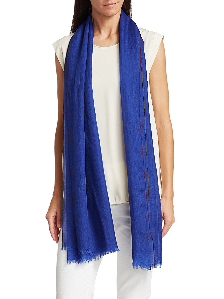 Women's Cashmere Scarf - Shanghai Blue | Saks Fifth Avenue