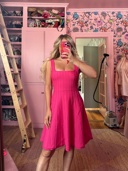 Walmart Fashion Try-on | Scoop Sleeveless Square Neck Mini Sweater Dress in Pink Yarrow | Wearing size XS

#LTKstyletip #LTKfindsunder50 #LTKSeasonal