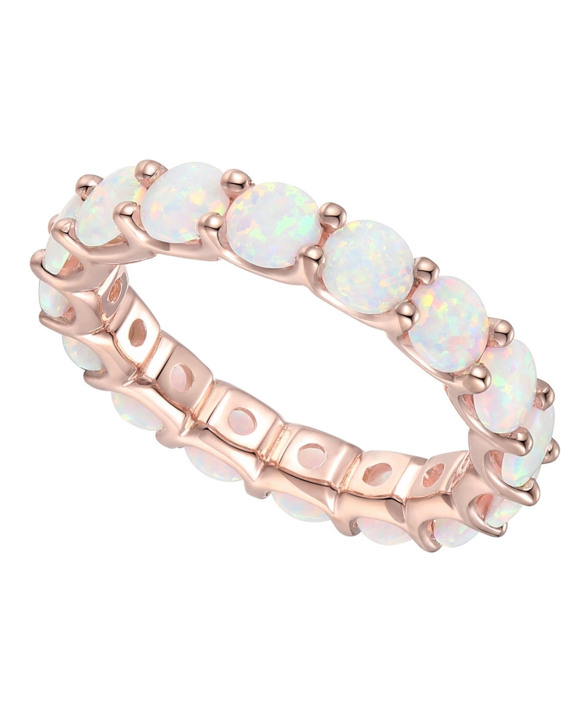 Rhodolite Garnet Band (1/2 c.t. t.w.) in Sterling Silver (Also Available In Citrine, Blue Topaz, Multi, Opal, and Amethyst) - Opal | Macy's