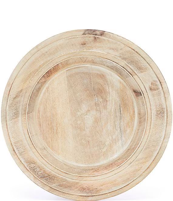 Southern Living Burnt Whitewashed Mango Wood Charger Plate | Dillard's | Dillards