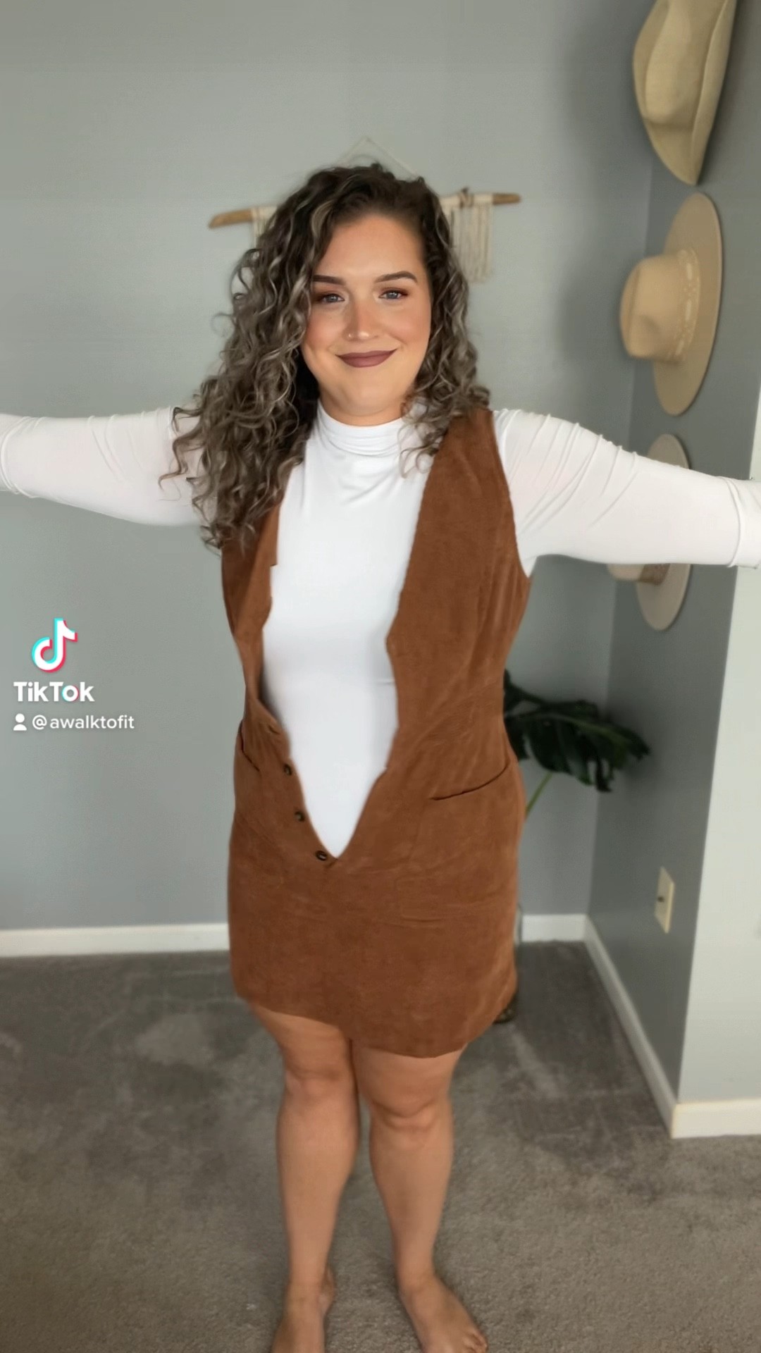 OOTD fail 🙃 Just because it didn’t work for me, doesn’t mean it won’t for you! Clothes are made to fit you, not the other way around 💞
Wearing a L in bodysuit & dress! 
#amazonfashion #amazonfinds #ootd #casualoutfit #affordablefashion #midsizeoutfits #curvyfashion #fallfashion #fallstyle #pumpkinpatchoutfits #bodysuit #corduroydress #outfitideas  

#LTKcurves #LTKunder50 #LTKSeasonal