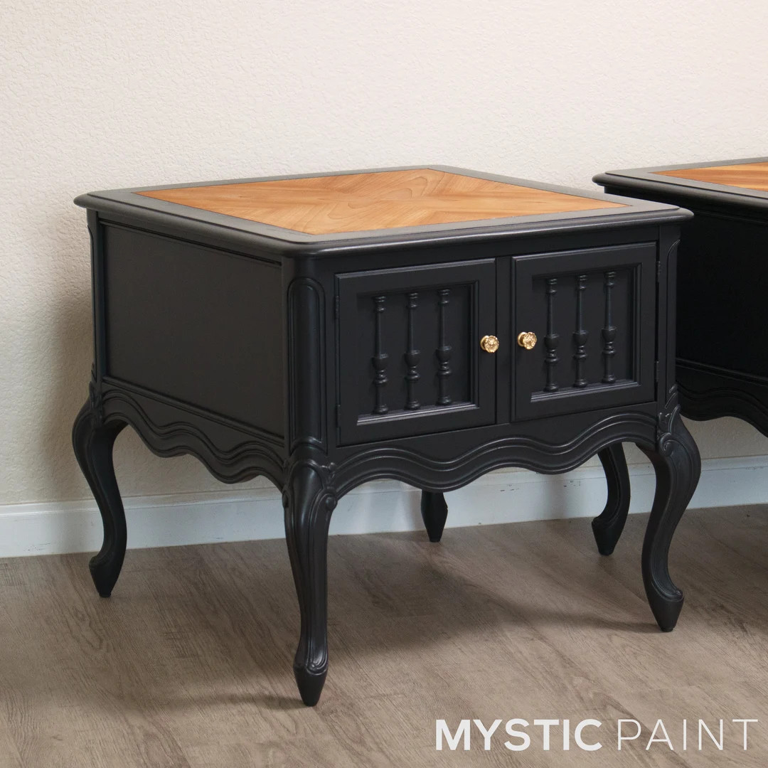 Stunning Two-tone French Provincial Black Nightstand Set of 2 - Etsy | Etsy (US)