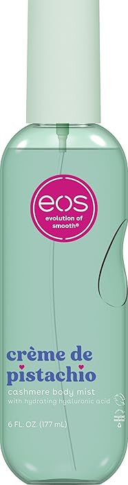 eos Cashmere Body Mist, Crème de Pistachio, Body Spray for Women, Pistachio Perfume, Hair Mist, ... | Amazon (US)