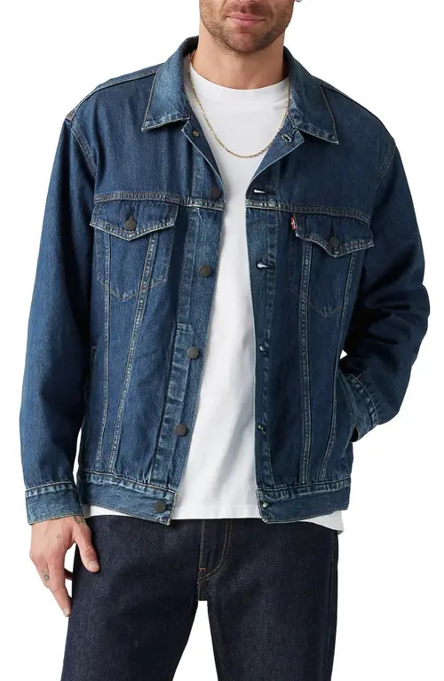 levi's Relaxed Fit Denim Trucker Jacket in That Feels Light at Nordstrom, Size Small | Nordstrom