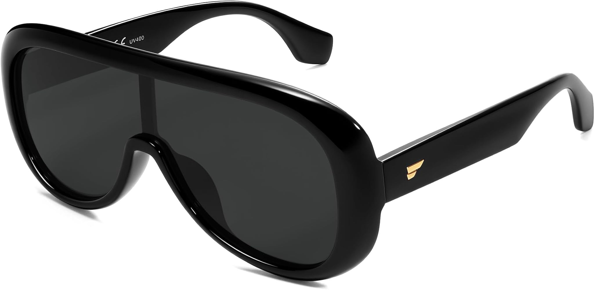 VANLINKER Oversized Aviator Square Sunglasses Womens Men Trendy One-Piece Polarized Lens Retro Fu... | Amazon (US)