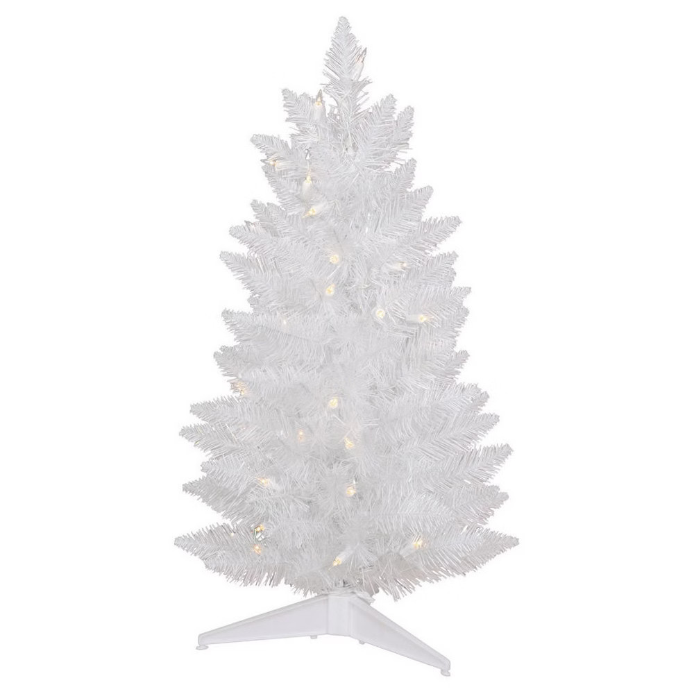2.5ft Sparkle White Pencil Artificial Christmas Tree with Clear Lights | Target