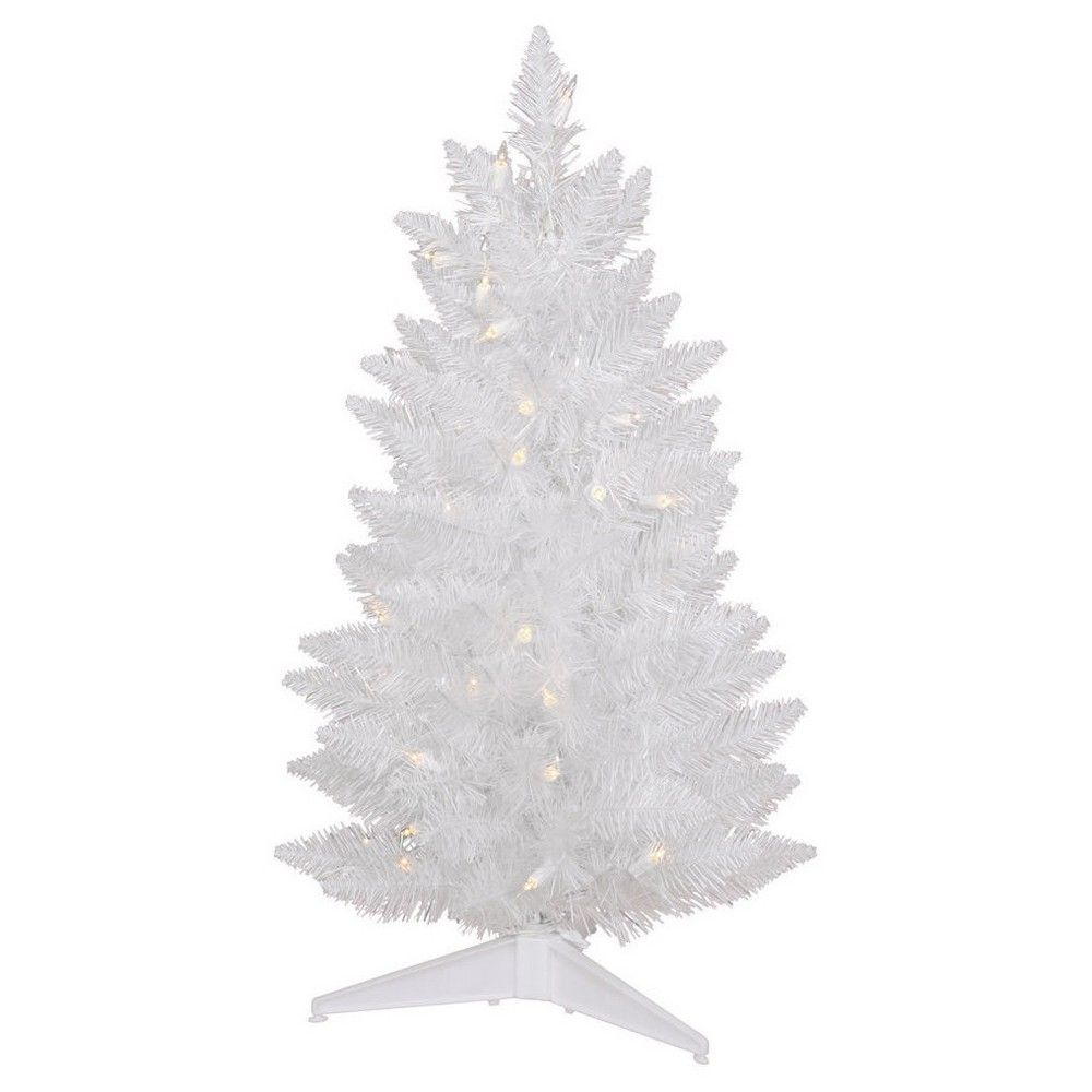 2.5ft Sparkle White Pencil Artificial Christmas Tree with Clear Lights | Target