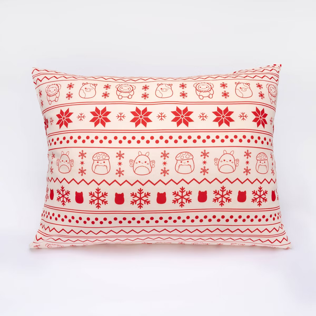 SquishPillow Standard Pillowcase Sweater Weather Red | Target