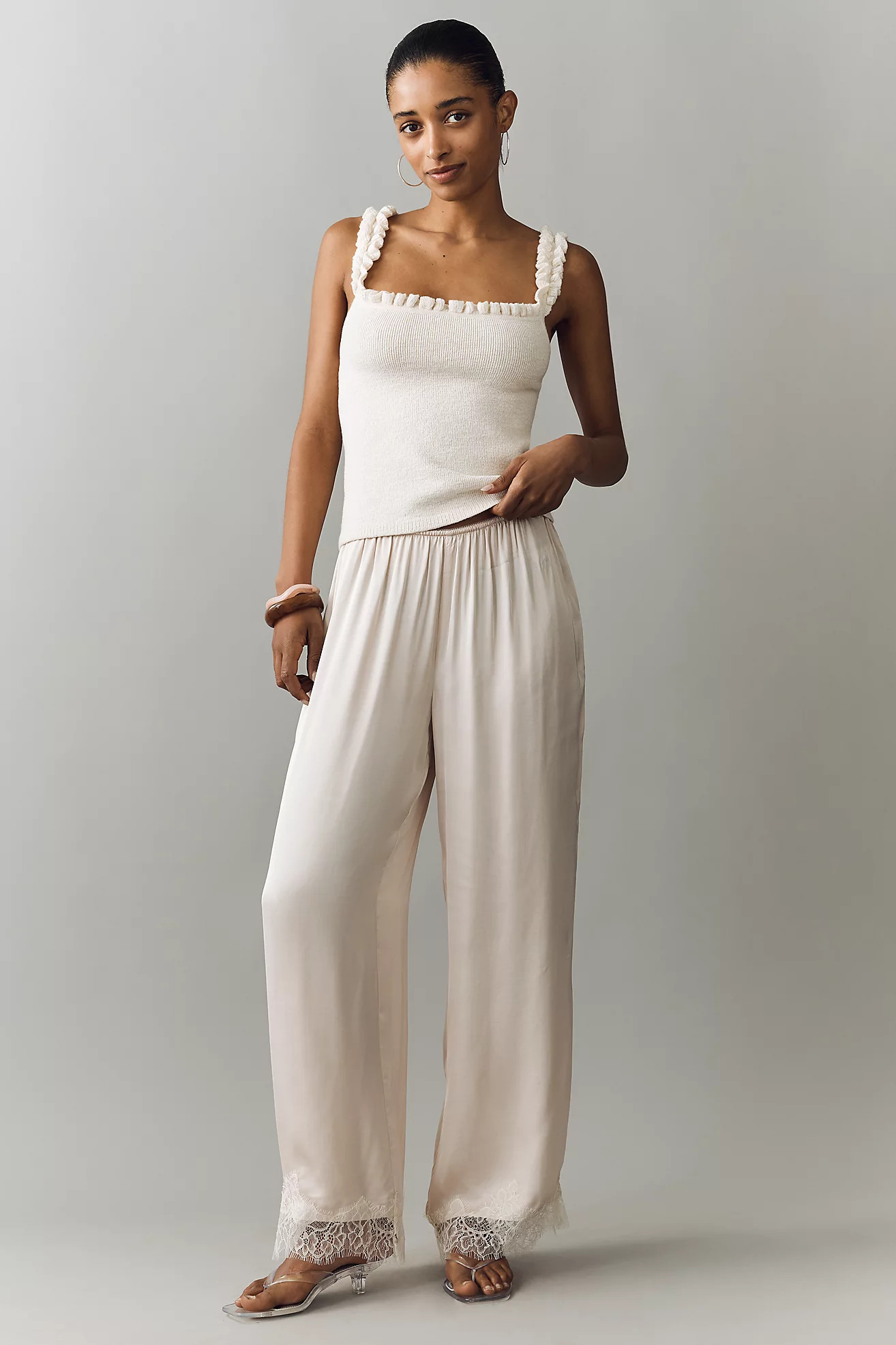 Heirloom Lace Wide-Leg Pants | Anthropologie (US)