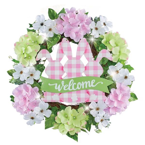 Welcome Bunny Wreath | Wayfair North America