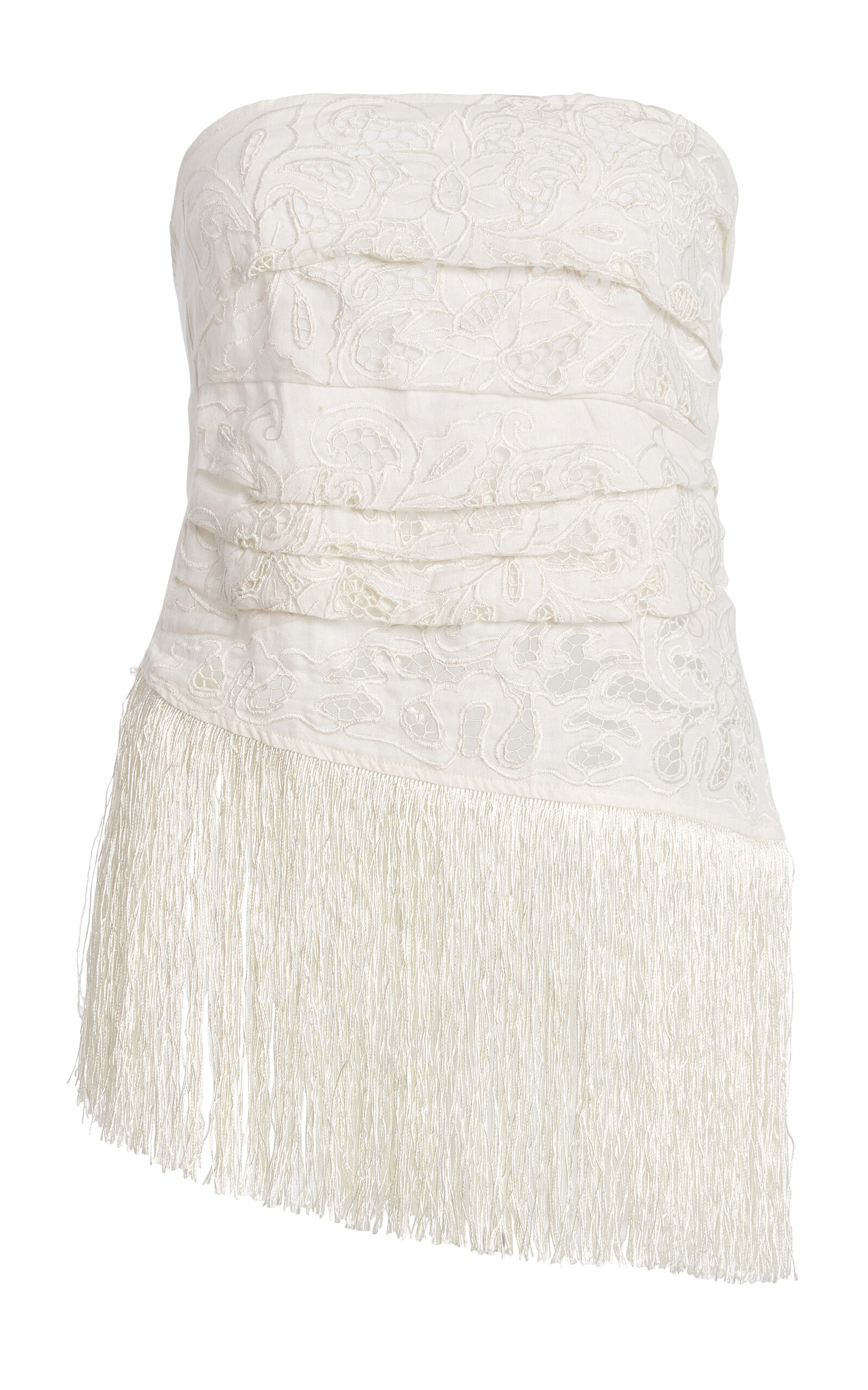 All That Remains Exclusive La Isla Carlota Fringed Cotton Lace Top - Moda Operandi | Moda Operandi (Global)