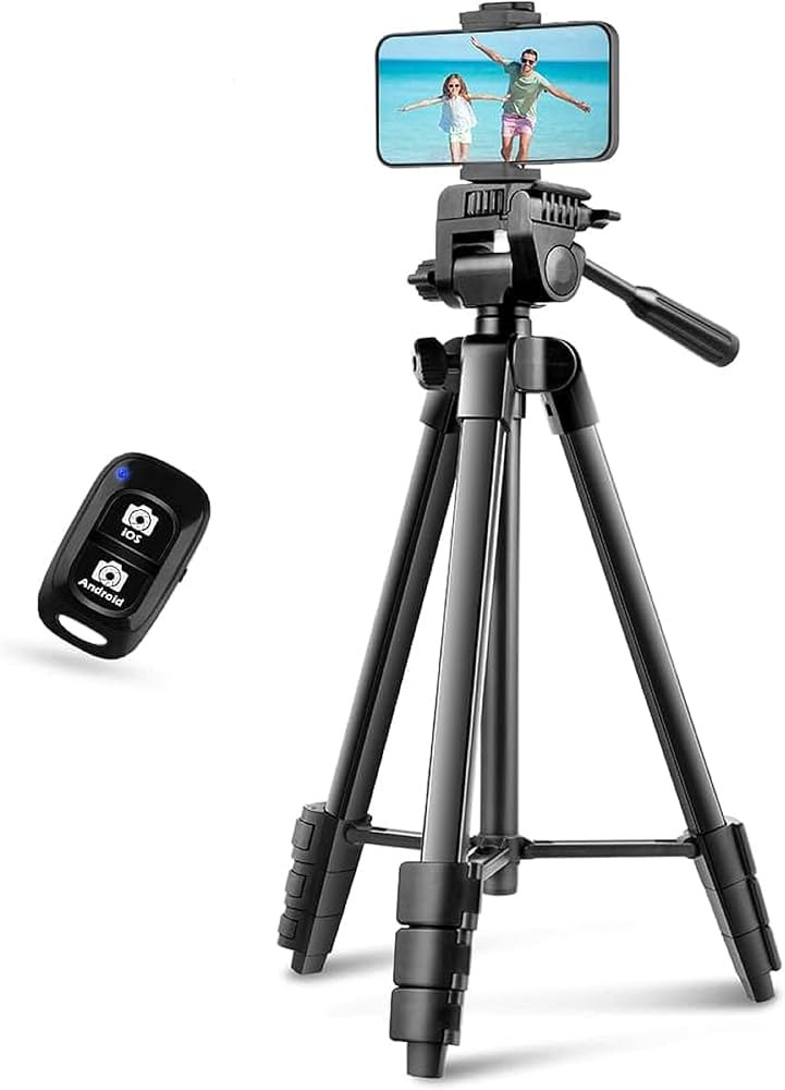 UBeesize 54'' Camera Tripod, Travel Tripod for iPhone with Bag, Phone Tripod Stand with Remote Co... | Amazon (US)