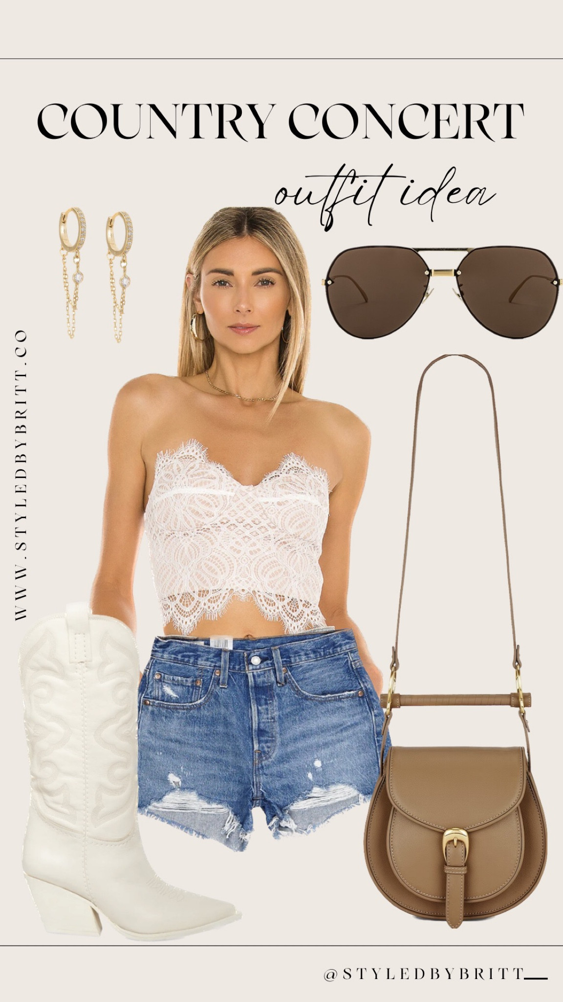 Nashville outfit idea, country concert 