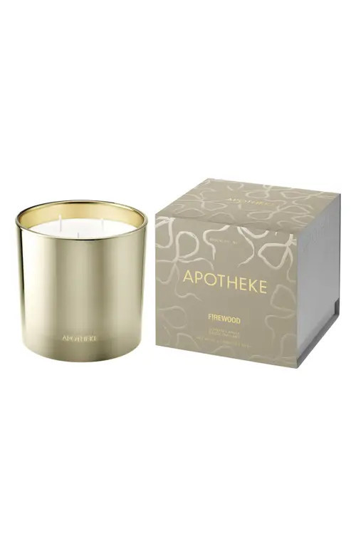APOTHEKE Firewood Three-Wick Scented Candle in Light Beige at Nordstrom | Nordstrom