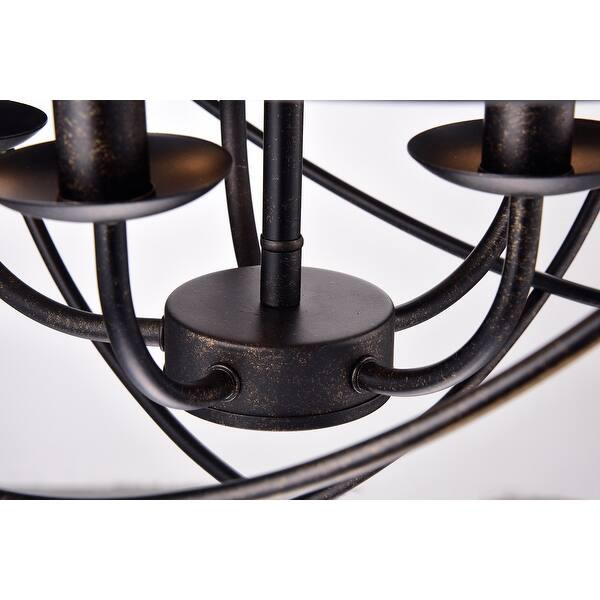 Antique Bronze 5-Light Sphere Cage Globe Flush Mount - Antique Bronze | Bed Bath & Beyond