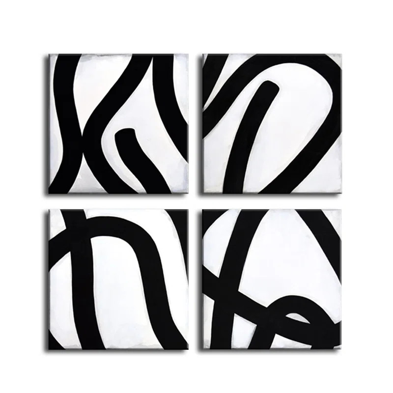 Curves IV by Norman Wyatt Jr. - 4 Piece Wrapped Canvas Print | Wayfair North America