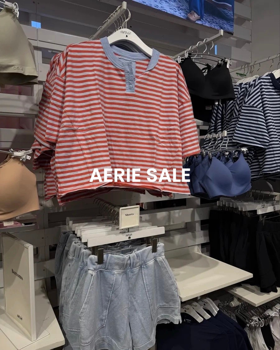 Aerie sale! If you are a rewards members get extra 10% off almost all Aerie today! A few pieces I’ve been eyeing recently! 

#LTKSaleAlert