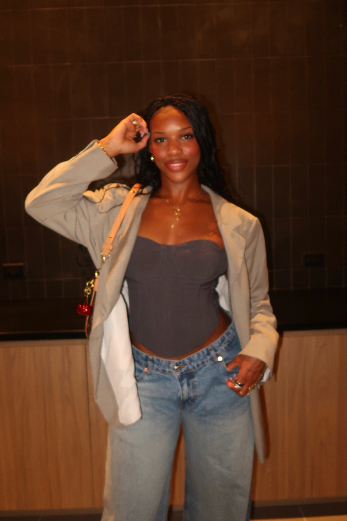 My jeans are the Baggy jeans from Motel rocks! And my jewelry that’s not linked is en route