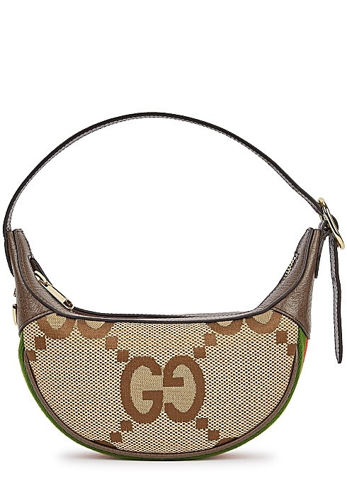 Ophidia GG mini monogrammed denim shoulder bag | Harvey Nichols (Global)
