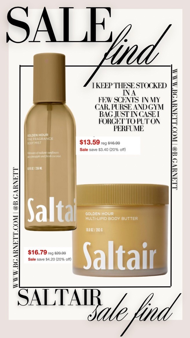 Saltair sale find 

Saltair | body butter | body lotion | body spray | perfume | gym bag musts | sale find 

#LTKSaleAlert #LTKBeauty #LTKSpringSale