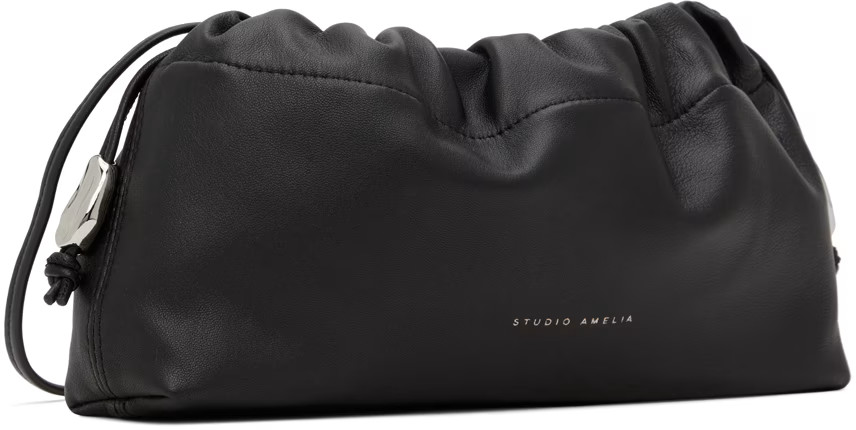 Black Mini Pebble Clutch | SSENSE