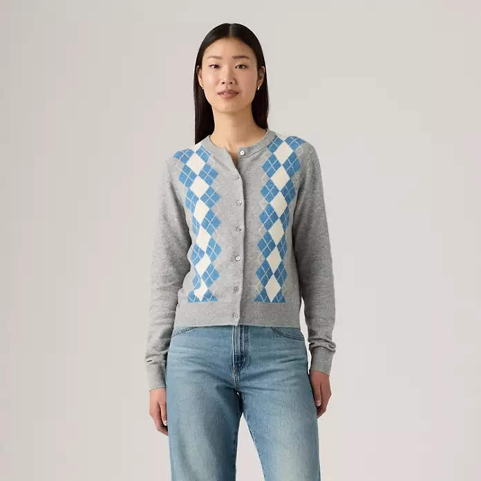 Supersoft Crewneck Cardigan - Blue | Levi's® GB | Levi's UK